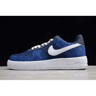 Nike Erkek Air Force 1 Flyknit 2.0 College Lacivert / Obsidian Kaykay Ayakkabı Türkiye - 0N025N47